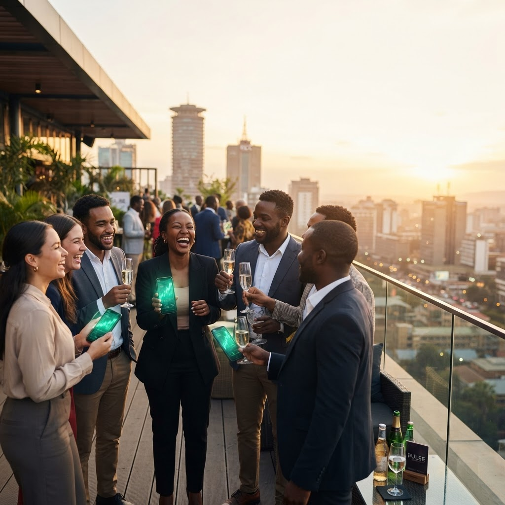 Pulse investors celebrating a project milestone